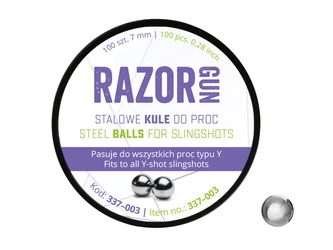 RazorGun - Kulki do procy RGun 7 mm 100 szt.