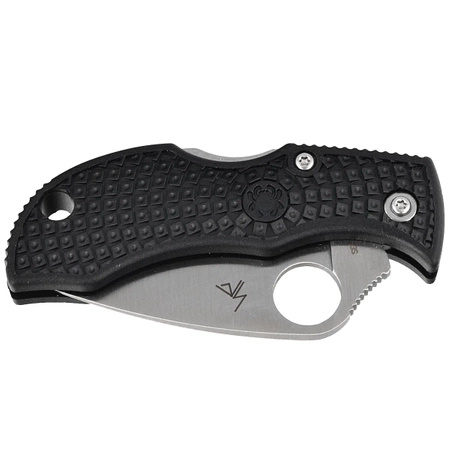 Nóż składany Spyderco Manbug Leaf Black Lightweight FRN, Satin Plain VG-10 by Sal Glesser (MBKLFP)