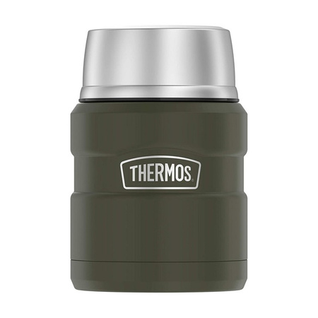 Termos obiadowy z łyżką i kubkiem Thermos Style 0,47L - Army Green