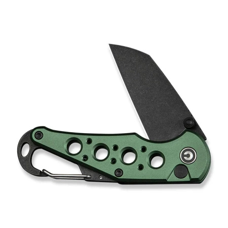 Nóż składany Civivi Pragma Green Aluminium, Black Stonewashed Nitro-V (C23062B-3)