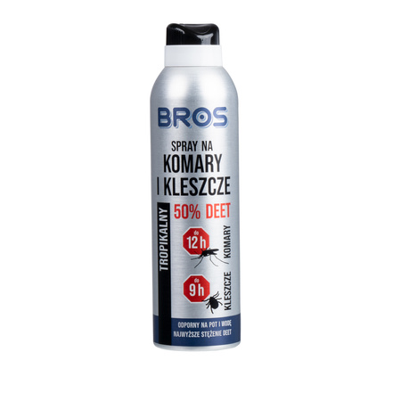 Bros - Spray na komary i kleszcze Deet 180 ml