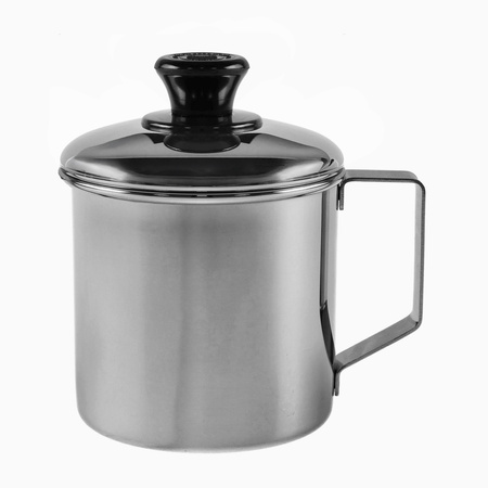 Kubek stalowy z pokrywką Zebra Mug 10 cm