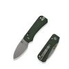 Nóż składany Civivi Baby Banter 2 Green Canvas Micarta, Gray Stonewashed Nitro-V by Ben Petersen (C23074-3)