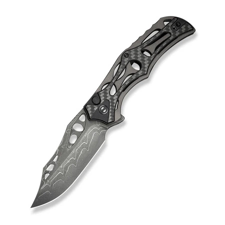 Nóż składany Civivi Biophase Gray Aluminium / Black G10, Damascus (C23083C-DS1)