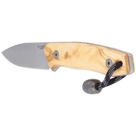 Nóż LionSteel Bushcraft Olive Wood, Satin Blade (M1 UL)