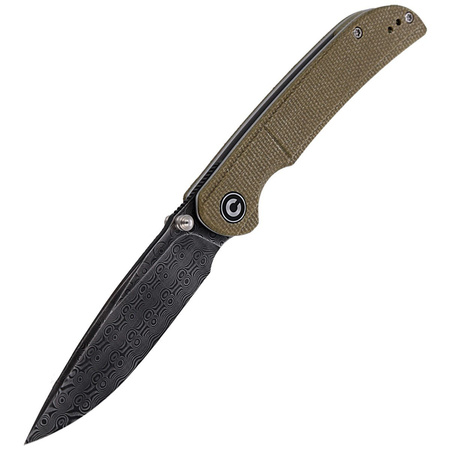 Nóż CIVIVI Imperium Olive Micarta, Black Damascus (C2107DS-2)