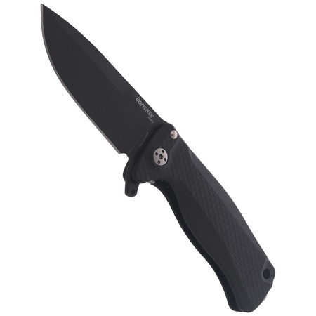 Nóż składany LionSteel SR Flipper Aluminum Black / Black Blade (SR22A BB)