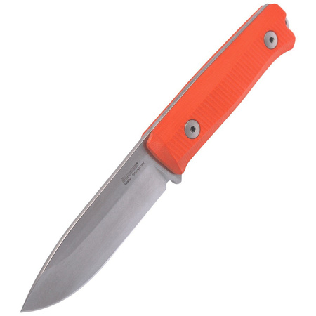Nóż LionSteel Bushcraft G10 Orange / Stone Washed (B40 GOR)