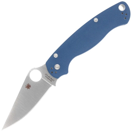 Nóż składany Spyderco Para Military 2 Cobalt Blue G10, Satin CPM SPY27 by Sal, Eric Glesser (C81GPCBL2)