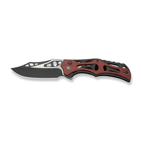 Nóż składany Civivi Biophase  Black Aluminium / Burgundy G10, Black Stonewashed Nitro-V (C23083C-1)