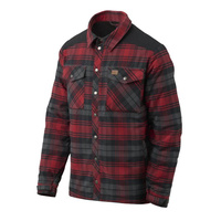 Helikon - Koszula ocieplana Winter Warden - Slate Crimson Plaid - KO-WWS-PB-PJ