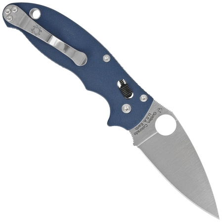 Nóż składany Spyderco Manix 2 Cobalt Blue G10, Satin CPM SPY27 by Eric Glesser (C101GPCBL2)