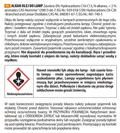 Paliwo do lamp naftowych - Petromax Alkan Paraffin - 1 L