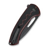 Nóż składany Sencut Squiggy Burgundy/Black G10, Black 9Cr18MoV (S24082A-3)