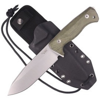 Nóż LionSteel T6 Green Micarta, Satin CPM 3V by Molletta (T6 3V CVG)