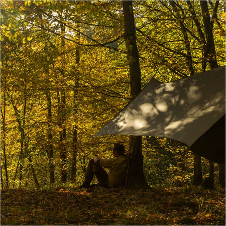Flyhamak - Tarp Sola 4x3m - ciemnooliwkowy