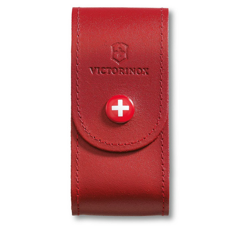 Etui skórzane na scyzoryk Victorinox - Czerwony - 4.0521.1