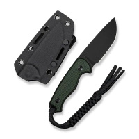 Nóż CIVIVI Timberbark Green Canvas Micarta, Black Stonewashed 14C28N (C23094-3)