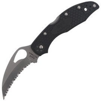 Nóż składany Spyderco Byrd Hawkbill FRN Black Spyder (BY22SBK)