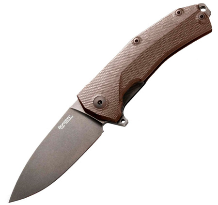 Nóż składany LionSteel KUR G10 Brown / Black Blade (KUR BBR)