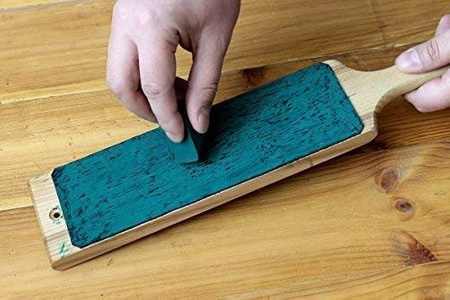 Dwustronny pas skórzany Strop do ostrzenia - Duży z pastą - BeaverCraft LS1P1