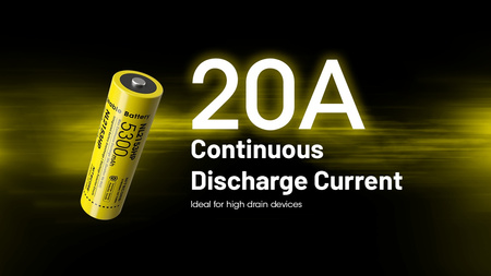 Akumulator LI-ION NITECORE 21700 - 5300mAh NL2153HP