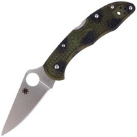 Nóż składany Spyderco Delica 4 FRN ZOME GREEN PLAIN (C11ZFPGR)