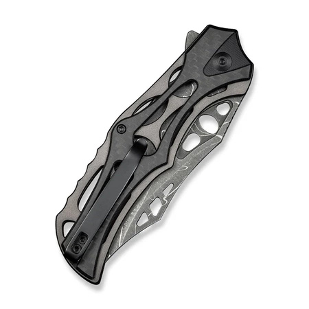 Nóż składany Civivi Biophase Gray Aluminium / Black G10, Damascus (C23083C-DS1)