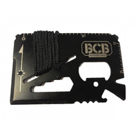 Karta survivalowa przetrwania BCB Mini Work Tool Black
