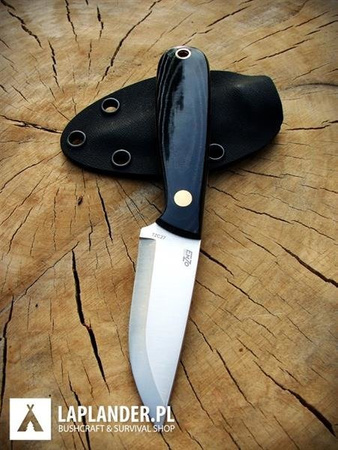 Nóż Brisa Necker 70 Scandi - Black Micarta - Pochwa Kydex