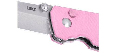 Nóż składany CRKT 2474 P - SQUID BUTTON LOCK ROSE