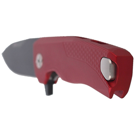 Nóż składany LionSteel ROK Aluminium Red, Black Blade (ROK A RB)