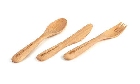 Sztućce drewniane GSI RAKAU Cutlery Set