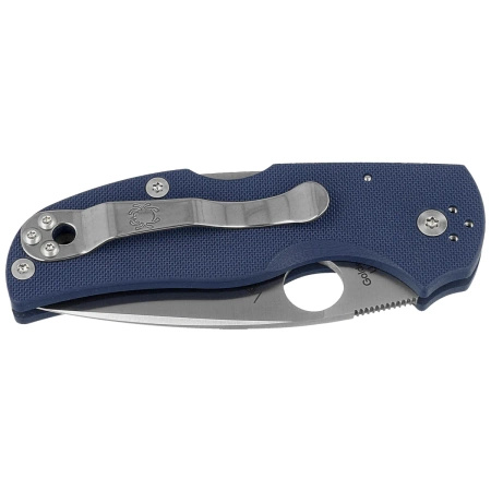 Nóż składany Spyderco Native 5 Cobalt Blue G10, Satin CPM SPY27 by Sal Glesser (C41GPCBL5)