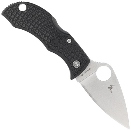 Nóż składany Spyderco Manbug Leaf Black Lightweight FRN, Satin Plain VG-10 by Sal Glesser (MBKLFP)