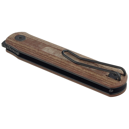 Nóż Civivi Foldis Brown Linen Micarta, Black Stonewashed Nitro-V by Ostap Hel (C21044-2)