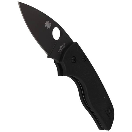 Nóż składany Spyderco Lil' Native G-10 Black/Black Blade Plain (C230GPBBK)