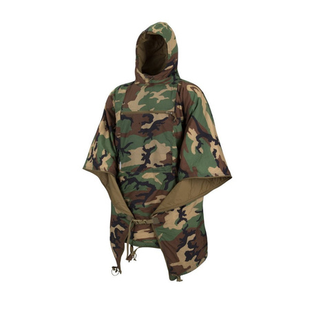 Helikon - Poncho Swagman Roll ocieplane - US Woodland - PO-SMR-NL-03