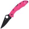 Nóż składany Spyderco Delica 4 FRN Pink, Black Blade Plain (C11FPPNS30VBK)