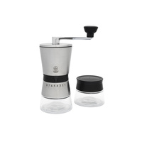 Leopold Vienna - Młynek do kawy ręczny Bologna - zestaw - srebrny