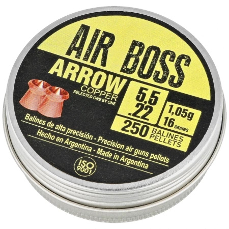 Apolo - Śrut Air Boss Arrow Copper 5.5 mm, 250 szt. 1.05g/16.0gr (30100)