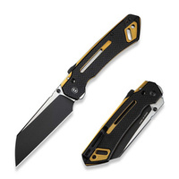 Nóż składany Civivi Buster FG Black Coarse G10, Black Stonewashed/Satin Nitro-V by Snecx Tan (C24052-1)