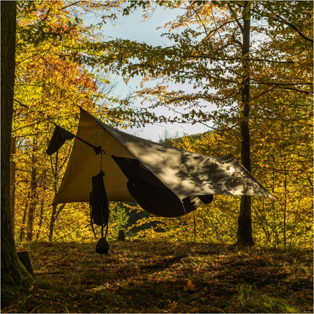 Flyhamak - Tarp Sola 4x3m - ciemnooliwkowy