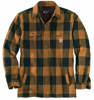 Carhartt - Koszula Kurtka Hubbard Sherpa Lined Shirt Jac - Musztardowa