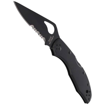 Nóż składany Spyderco Byrd Meadowlark 2 Stainless Black Blade Combination (BY04BKPS2)