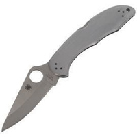 Nóż składany Spyderco Delica 4 Stainless Steel Plain (C11P)