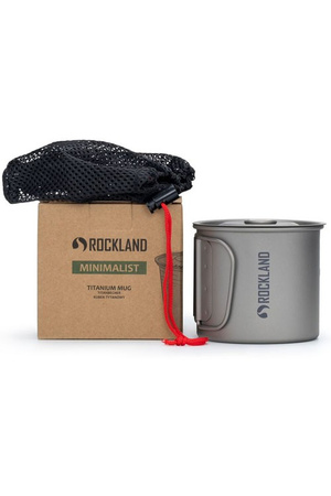 Rockland - Kubek z pokrywką Minimalist - Tytanowy 0.6L