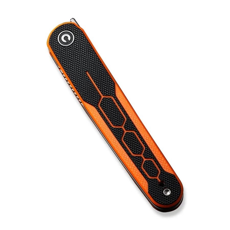 Nóż składany Civivi KwaiQ Orange/Black G10, Satin Nitro-V by Rafal Brzeski (C23015-2)