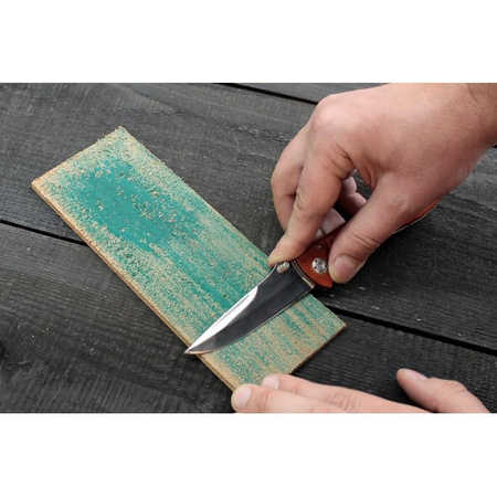 Pas skórzany do polerowania - Strop z pastą polerską zieloną (25g) LS2P1