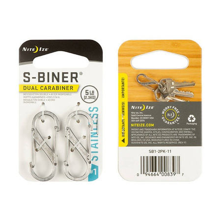 Karabinek Nite Ize - S-Biner #1 - 2 Pack- Stalowy